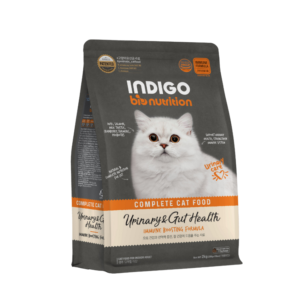 Thức Ăn Hạt Cho Mèo Bổ Sung Lợi Khuẩn - INDIGO BioNutrition Gói 400gr