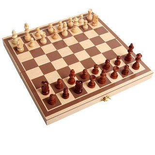 Cờ vua gỗ nam châm cao cấp - bộ cờ vua cao cấp bằng gỗ thông tự nhiên có gắn nam châm size 29cm