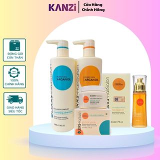 Cặp Dầu Gội Xả Olexrs Argan Oil Collagen Hair Salon 500ml Chính Hãng