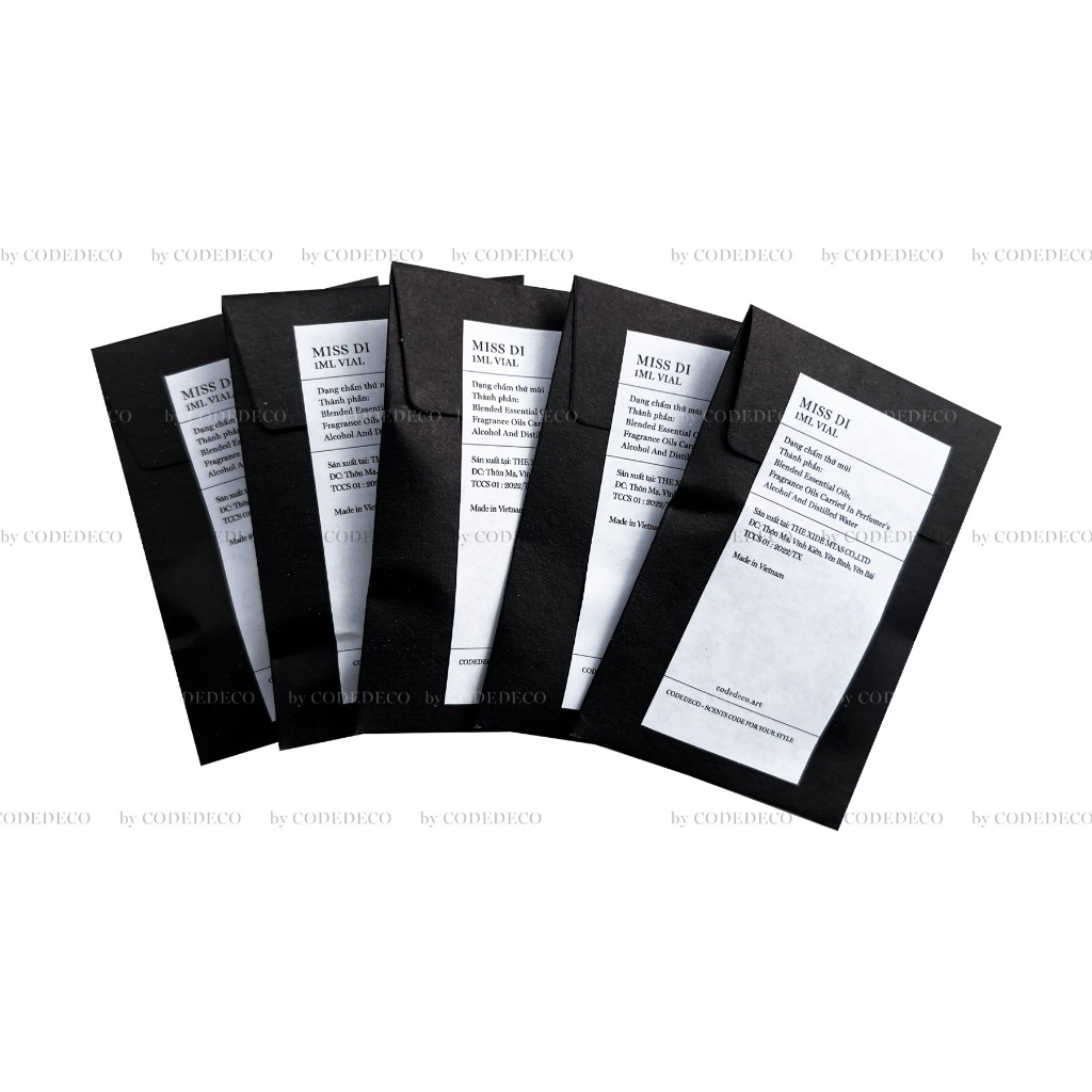 Tinh dầu thơm CODEDECO vial dùng thử 1ml dạng chấm MÙI NGẪU NHIÊN