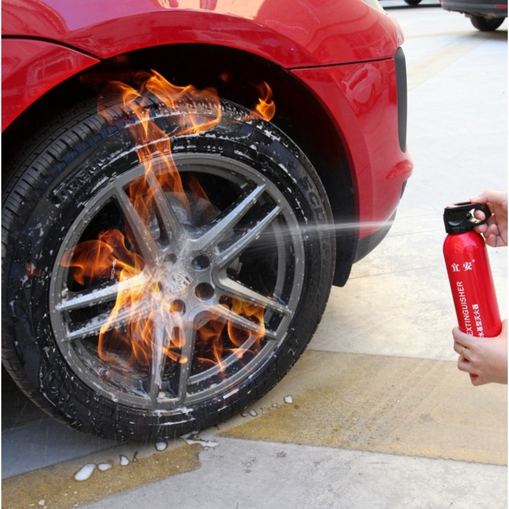 Bình Cứu Hỏa Mini Cho Ô Tô Fire Extinguisher 600gram, Bình Cứu Hoả Phòng Hộ, Dễ Sử Dụng