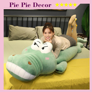 Cá sấu mặt ngáo 1m6 nhồi bông siêu cute siêu mềm mịn, thú bông ôm ngủ mềm mịn, gấu bông cá sấu ngáo cao cấp