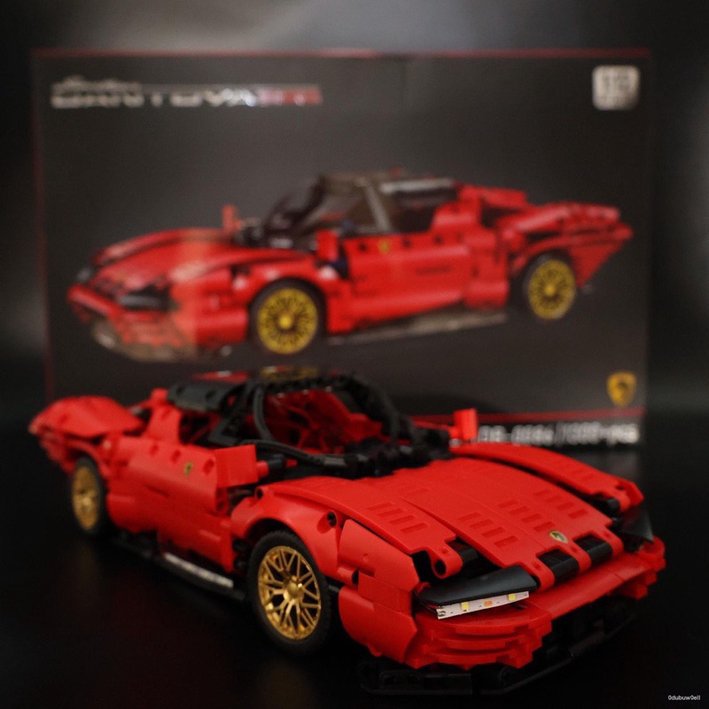Mô hình lắp ráp siêu xe Ferrari Sp3 tỉ lệ 1:14