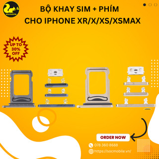 Khay sim + bộ phím thay thế cho ip 12 pro/12 promax - hàng mới 100%