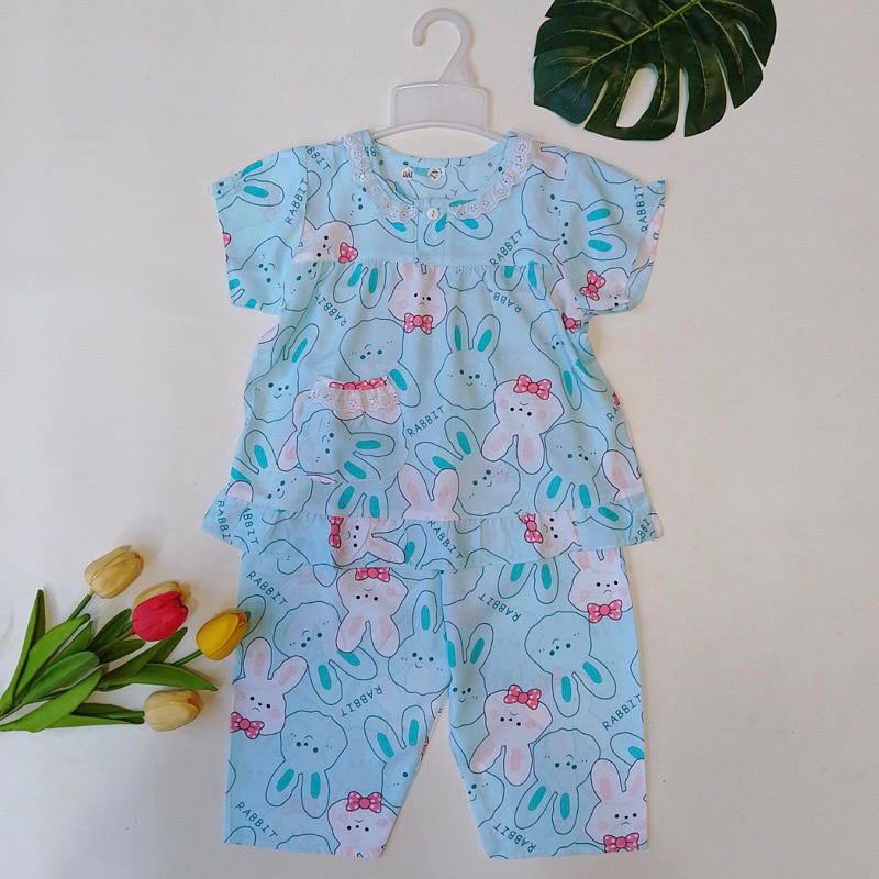 9-32kg Đồ bộ tole / lanh TAY NGẮN QUẦN DÀI BÉ GÁI