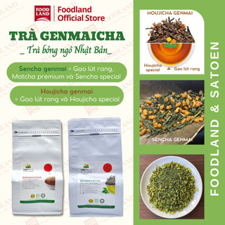 Trà Genmaicha Satoen - Trà xanh gạo lứt , Houjicha Genmai, Sencha Genmai, sencha gạo lứt, matcha - Foodland