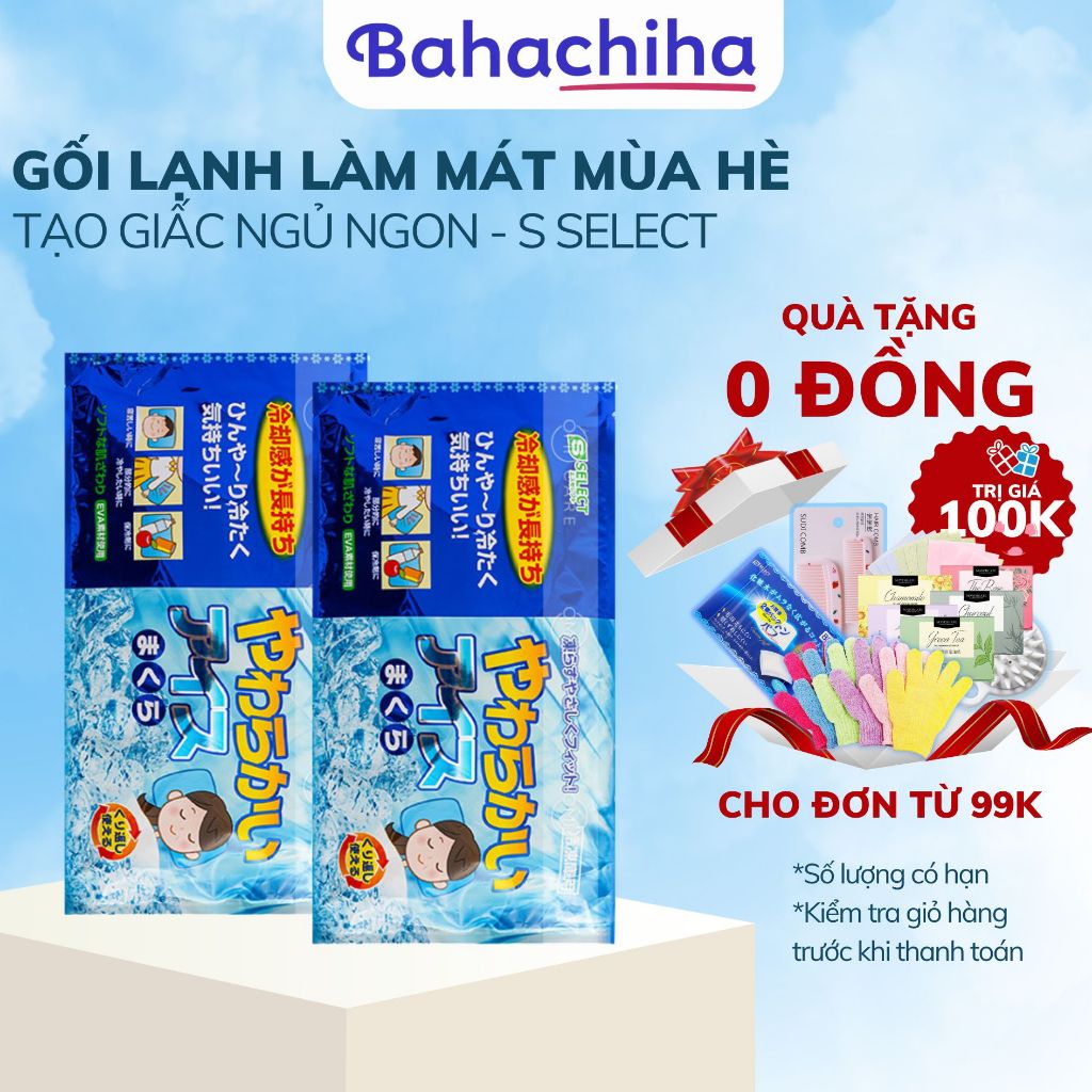 Gối lạnh S Select làm mát giúp thư giãn ngủ ngon trong ngày hè cảm giác mát lạnh tức thì - Bahachiha
