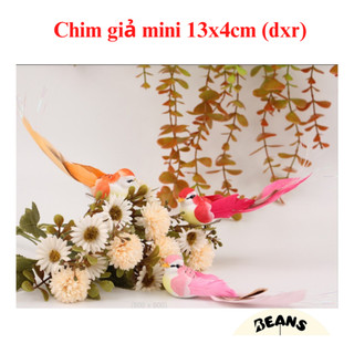 Chim giả mini decor trang trí