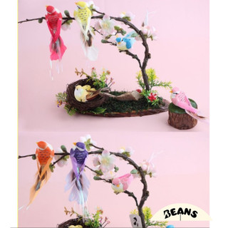 Chim giả mini decor trang trí