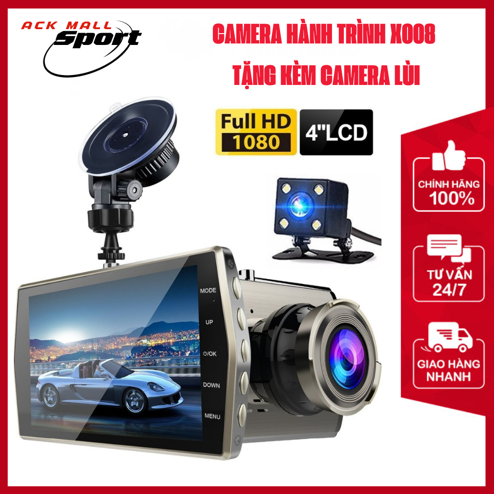 Camera Hành Trình Ô Tô Full HD 1296p Siêu Nét- Chống Rung - HÀNG CHÍNH HÃNG ACK