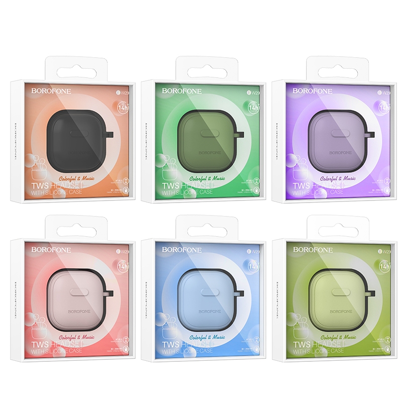 Tai nghe không dây Bluetooh Borofone BW29 chính hãng tặng kèm vỏ bọc bảo hành 12 tháng