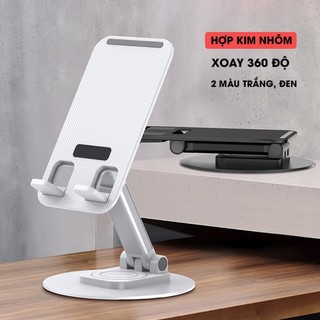 Giá điện thoại để bàn xoay 360 độ, gấp gọn. giá đỡ điện thoại ipad kim loại, tiện lợi.
