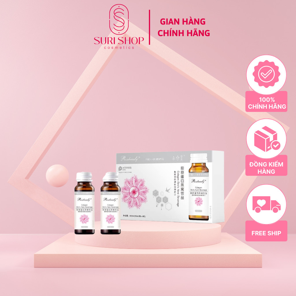 Nước Uống Collagen Rose Beauty Sáng Hồng Rạng Rỡ