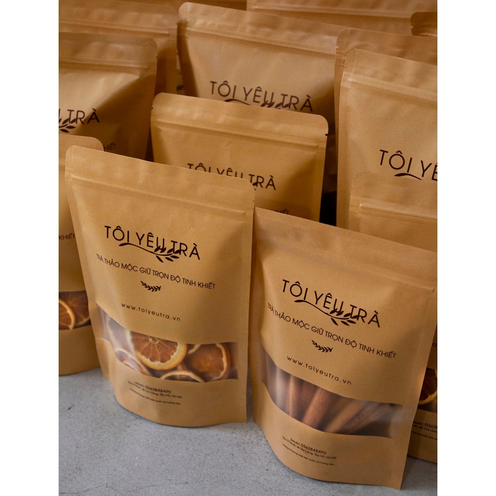 Combo 2 Gói Trà Cam Quế Tự Nhiên Tôi Yêu Trà