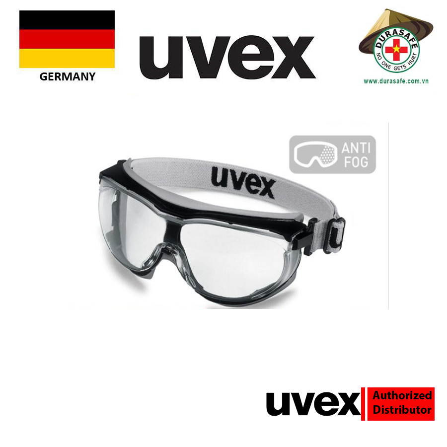 Kính Bảo Hộ UVEX 9307375 Carbonvision Wide Vision Tầm nhìn rộng, chống hóa chất, chống đọng sương