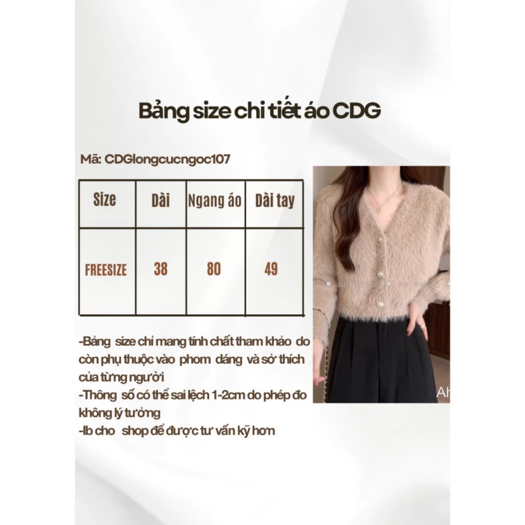 Áo cardigan lông croptop cúc ngọc - Springgirl - CDGlongcucngoc107_P8K1