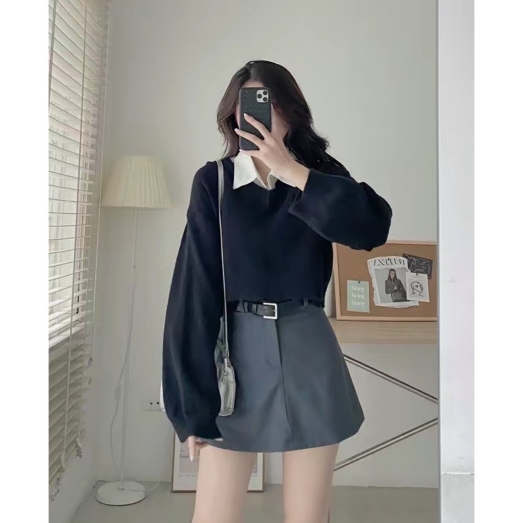 Áo len cổ tim crotop - Springgirl - Aolencotim532_P0K37