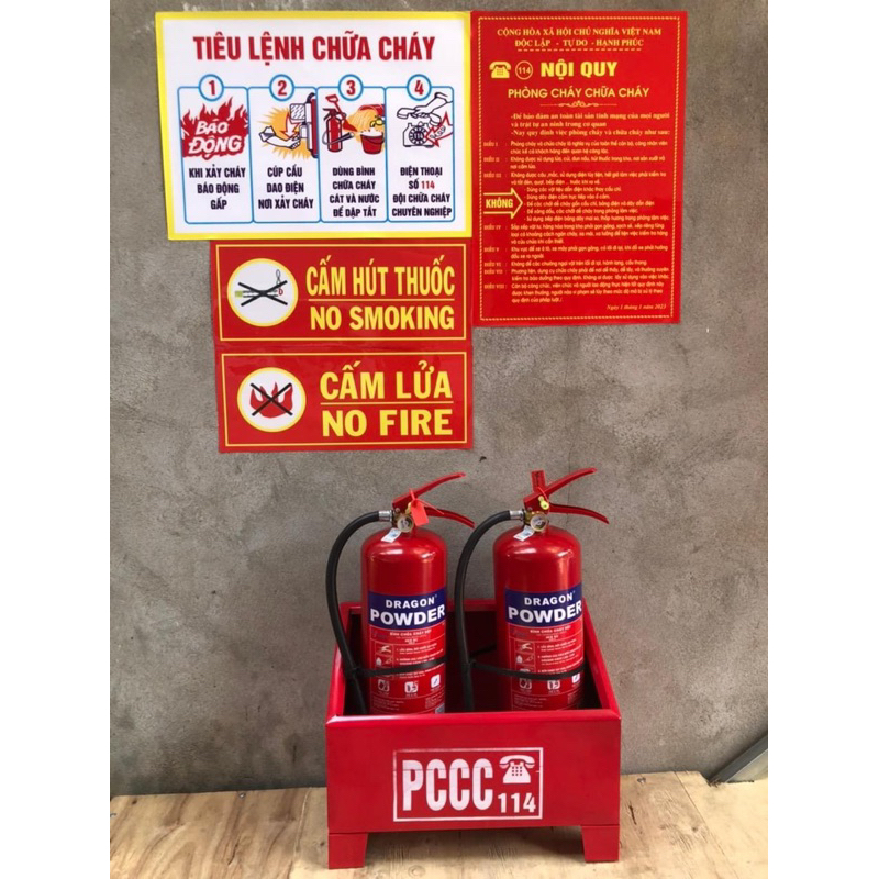 Kệ đựng bình chữa cháy_cứu hoả/đơn/đôi/ ba