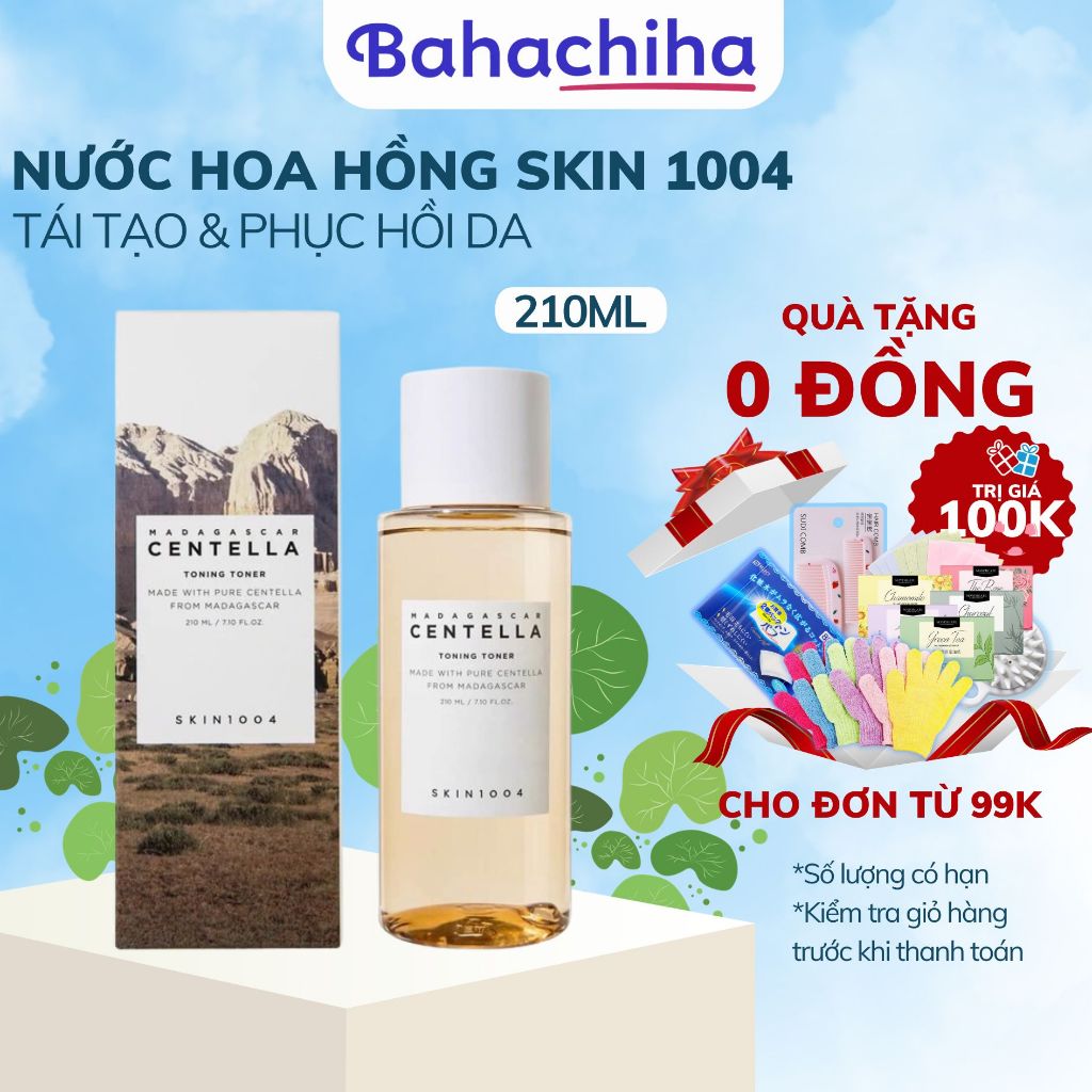 Nước hoa hồng Skin1004 Madagascar Centella Toning Toner 210ml - Bahachiha