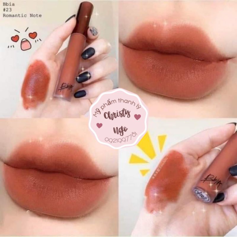 SON KEM BBIA LAST VELVET LIP MÀU 23