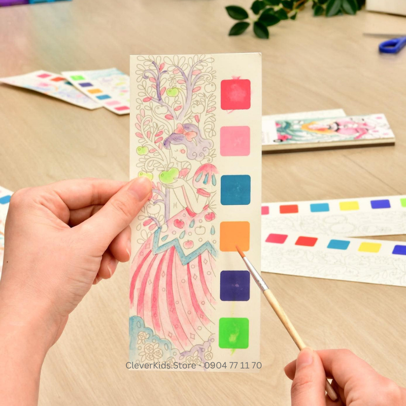 Tranh Tô Màu Nghệ Thuật Cho Bé Mideer Watercolour Painting  - CleverKids