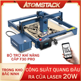 CAMINO máy khắc laser ATOMSTACK A20 Pro ,máy cắt laser mini với Bộ hỗ trợ không khí F30 pro, có sẵn APP Kiểm soát