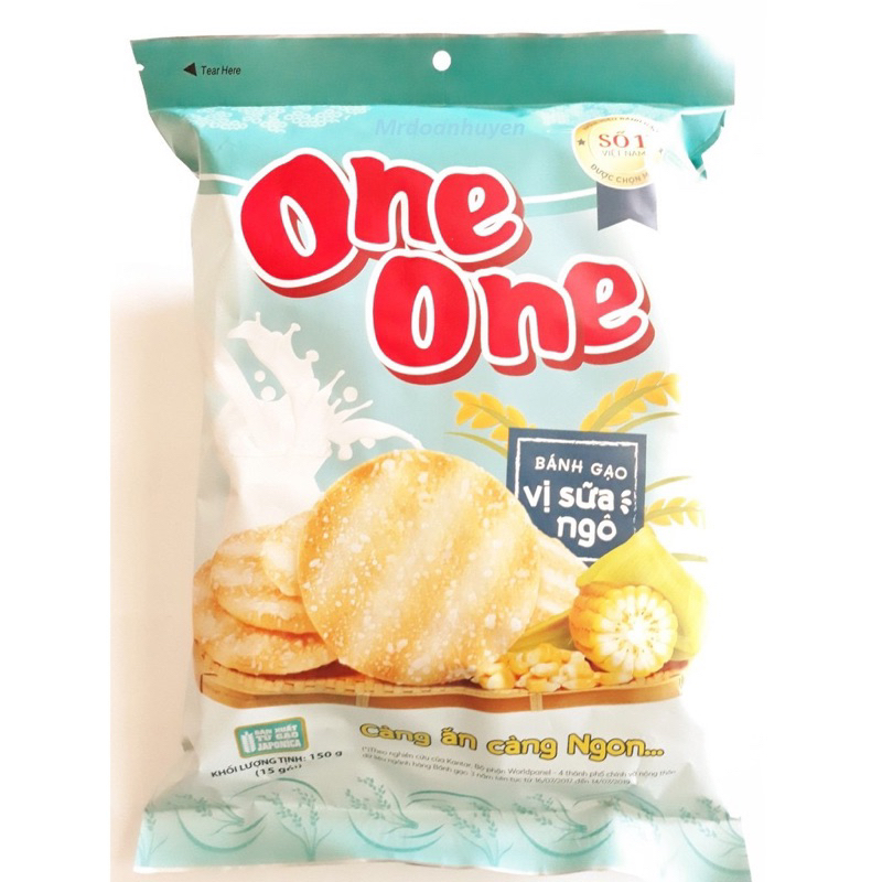 Bánh gạo One One vị sữa Ngô túi 120g
