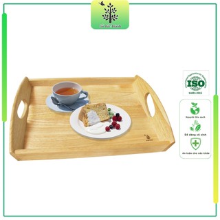 Đĩa khay gỗ Oval, có tay cầm tiện dụng | Gỗ Đức Thành 21741 | Đựng Đồ Ăn | Trang Trí | Chụp Hình