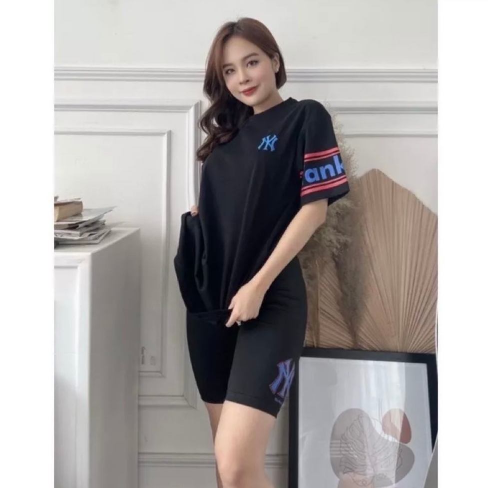 Áo thun MLB YANKEES xuất phông cotton sang xịn mịn