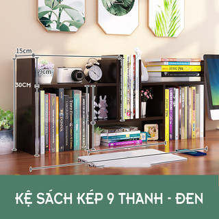 Kệ sách gỗ nhiều ngăn đê bàn  gỗ MDF phủ melanin siêu đẹp decor bàn học dễ dàng lắp ghép được chọn màu