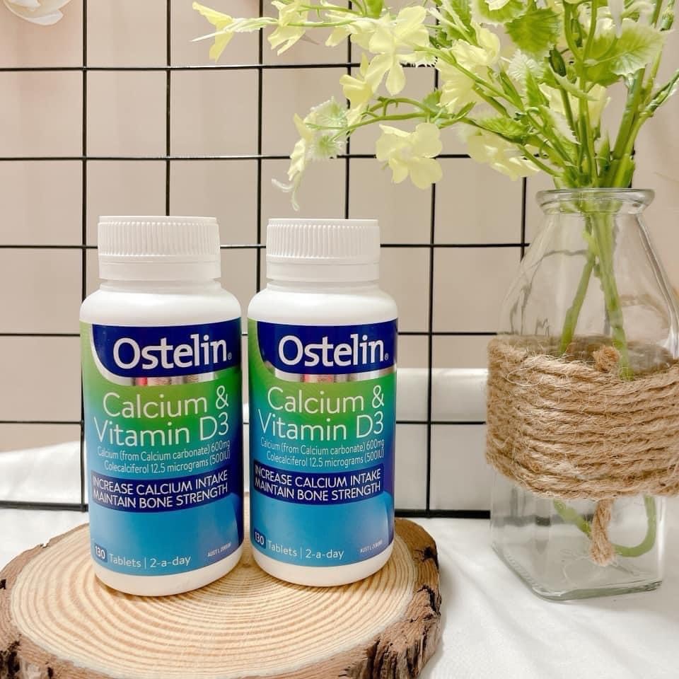 Viên uống Ostelin Calcium & Vitamin D3 bổ sung canxi và vitamin d3130 viên cho mẹ bầu