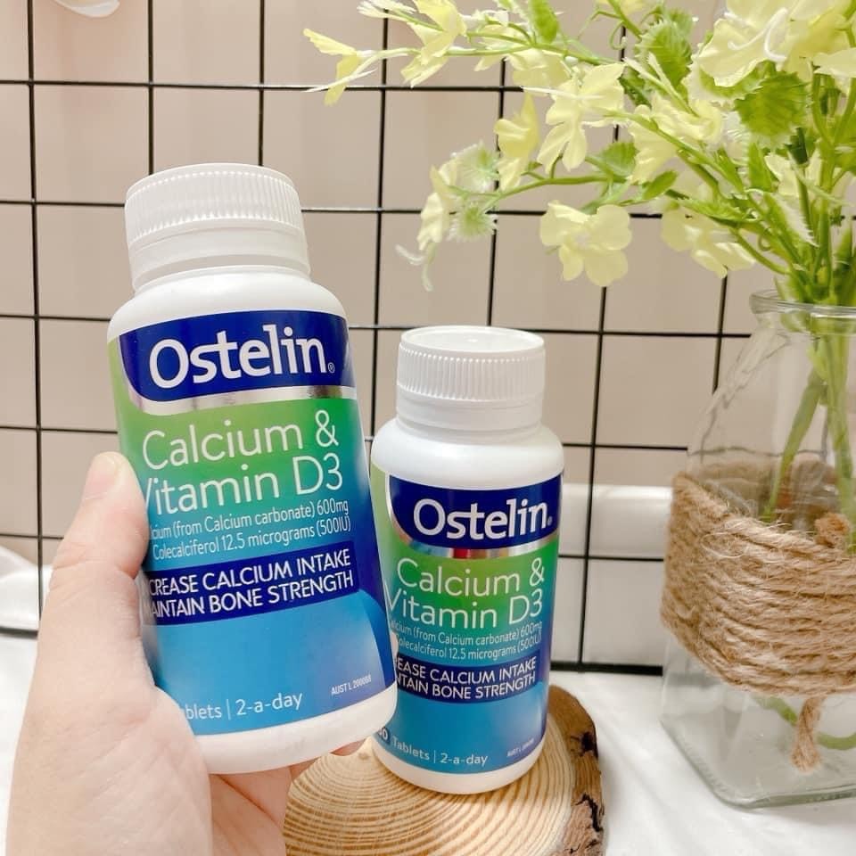Viên uống Ostelin Calcium & Vitamin D3 bổ sung canxi và vitamin d3130 viên cho mẹ bầu