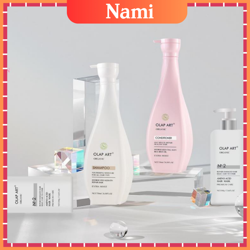 Cặp Dầu Gội Xả OLAP Collagen 800Ml Siêu Mềm Mượt Phục Hồi Hư Tổn,Kích Thích Mọc Tóc Hàng Chính Hãng NAMI