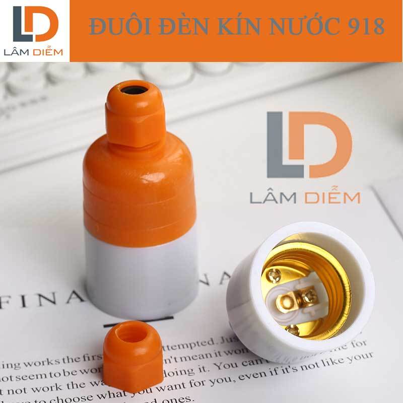Đuôi đèn E27 kín nước loại tốt 918