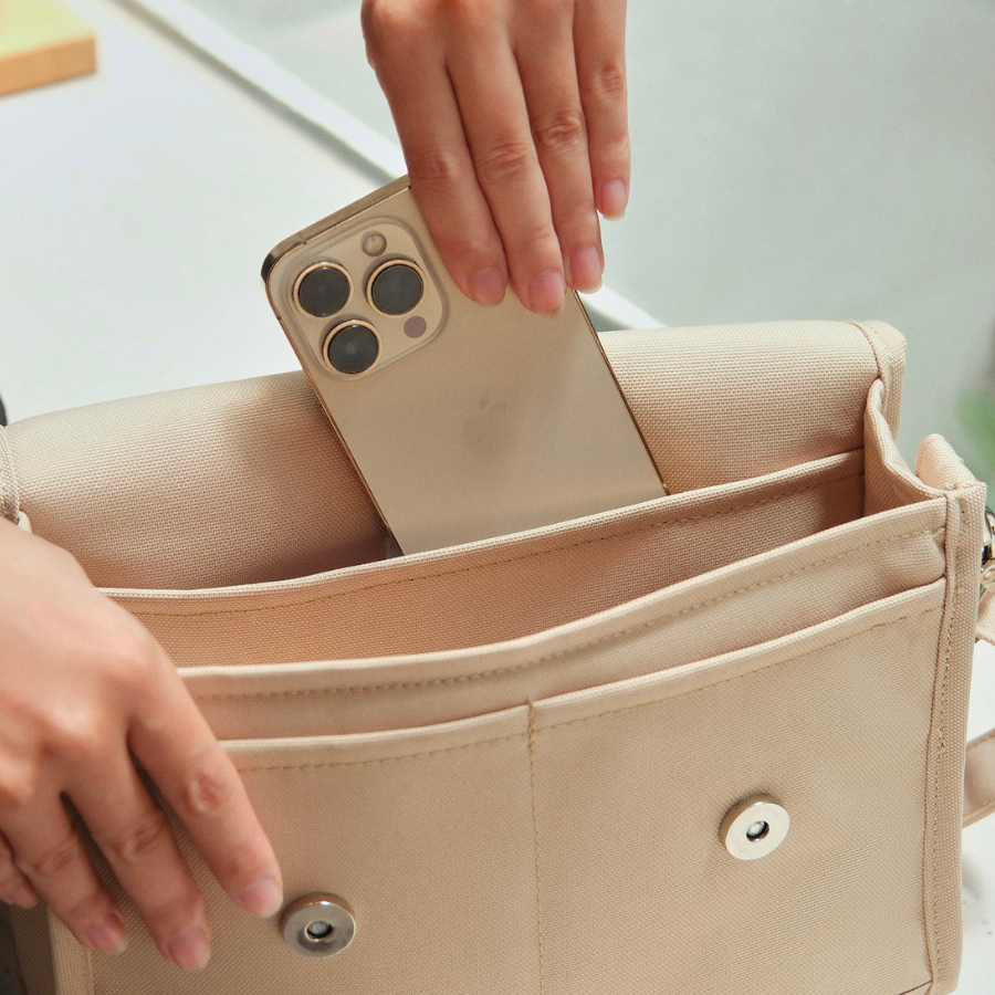 Túi đeo chéo BAMA New Basic Shoulder Bag NB207 nắp gập trượt nước thời trang