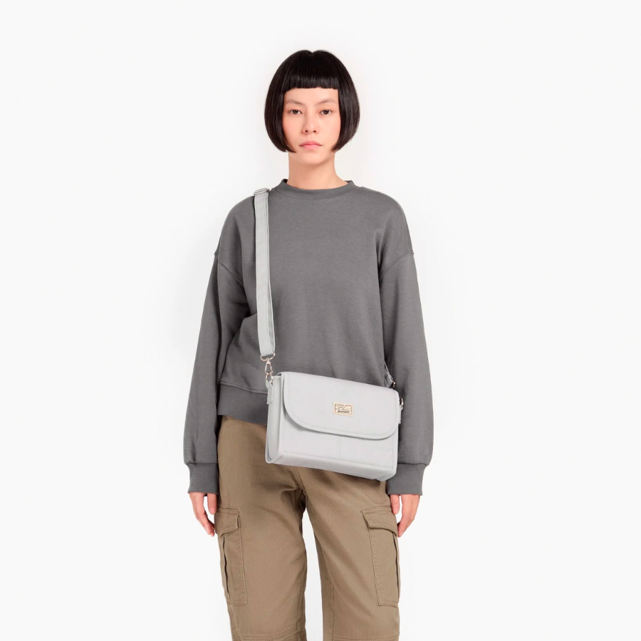 Túi đeo chéo BAMA New Basic Shoulder Bag NB207 nắp gập trượt nước thời trang