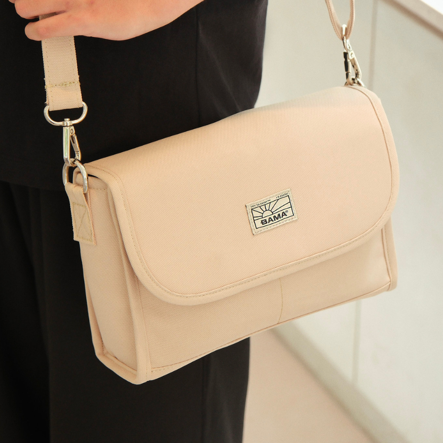 Túi đeo chéo BAMA New Basic Shoulder Bag NB207 nắp gập trượt nước thời trang