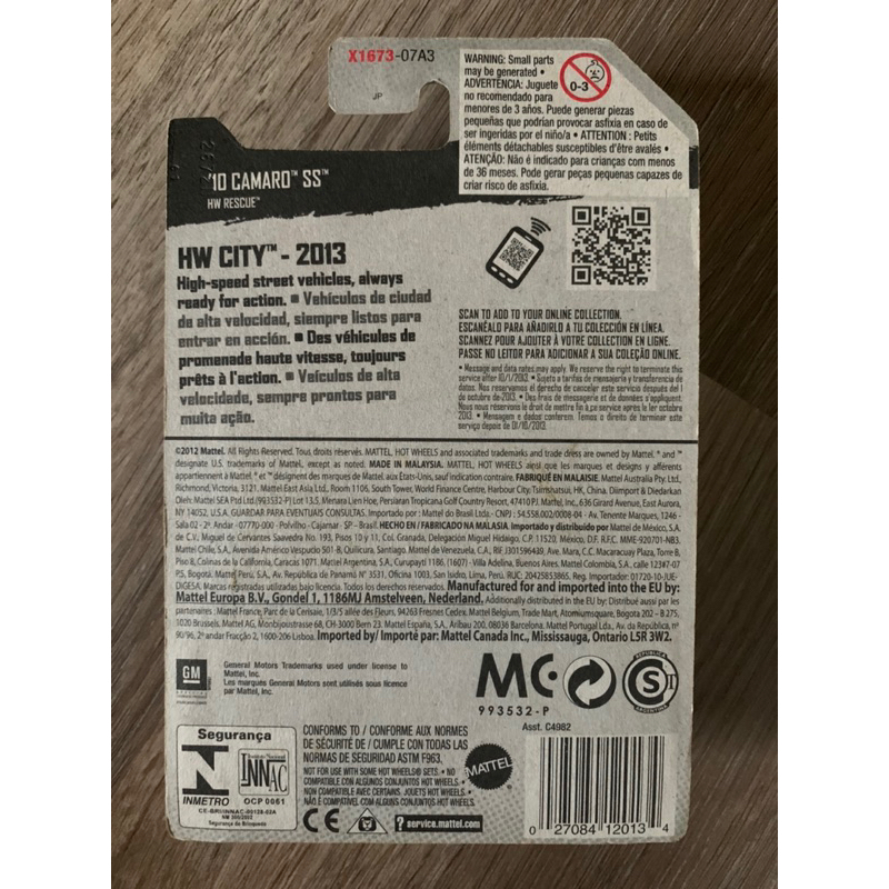 Hot Wheels '10 Camaro SS