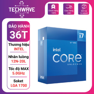 Bộ vi xử lý - cpu intel thế hệ 12 core i3 12100f core i5 12400f core i5 12600k core i7 12700k new bảo hành 3 năm