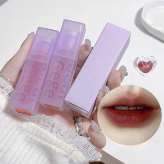 Son kem lì gege bear velvet tím pastel nhung lì mềm mịn môi