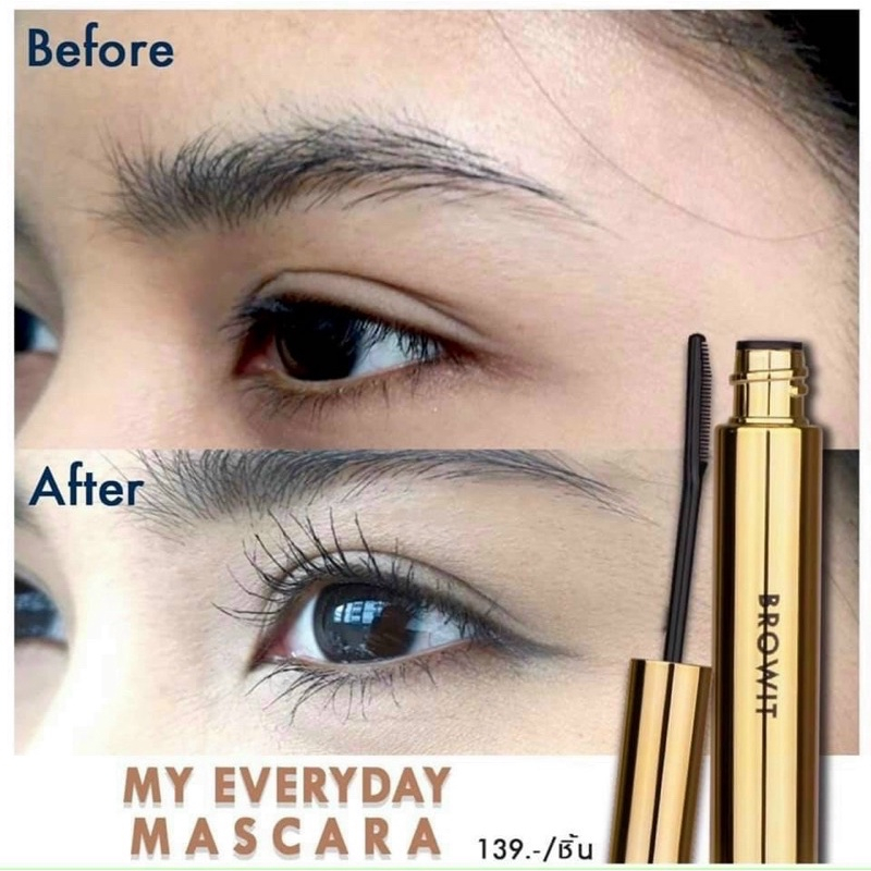 Mascara Browit My Everyday Thái Lan Dài Mi Chống Thấm Nước 5.5g - June6.vn