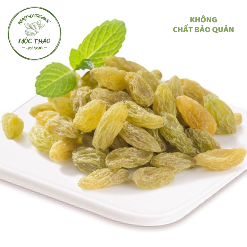 100g Nho khô xanh sấy dẻo hàng loại 1, quả to