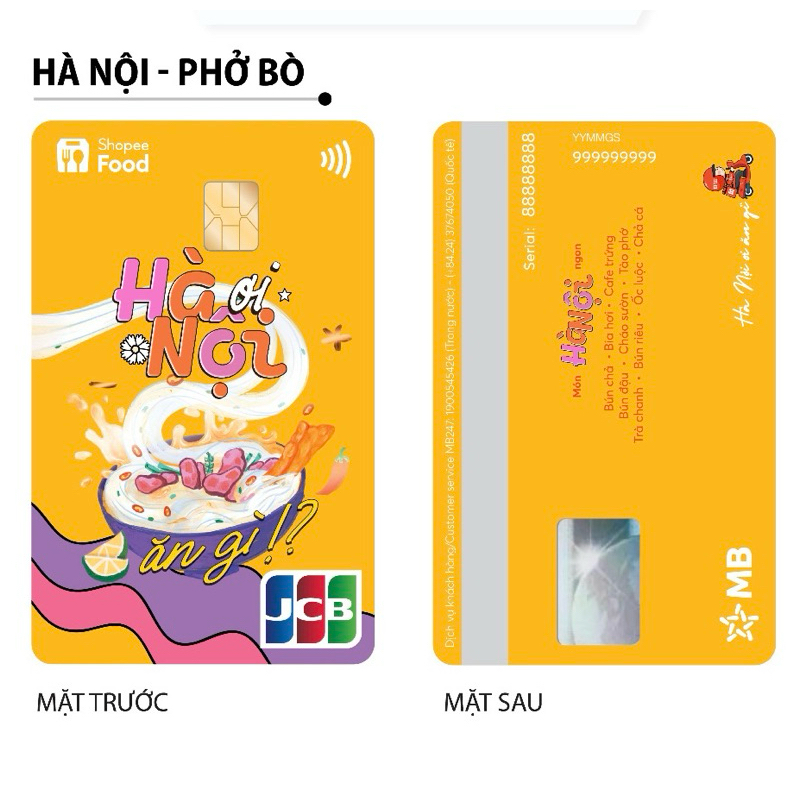 Dịch vụ phát hành Hi Collection phiên bản JCB ShopeeFood