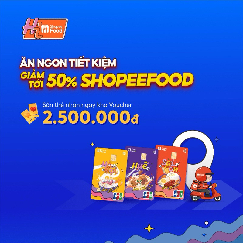 Dịch vụ phát hành Hi Collection phiên bản JCB ShopeeFood