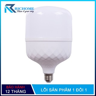  {Giá siêu rẻ }Bóng đèn tròn đèn led bulb trụ nhựa Ledsun 20w 30w 40w 50w 