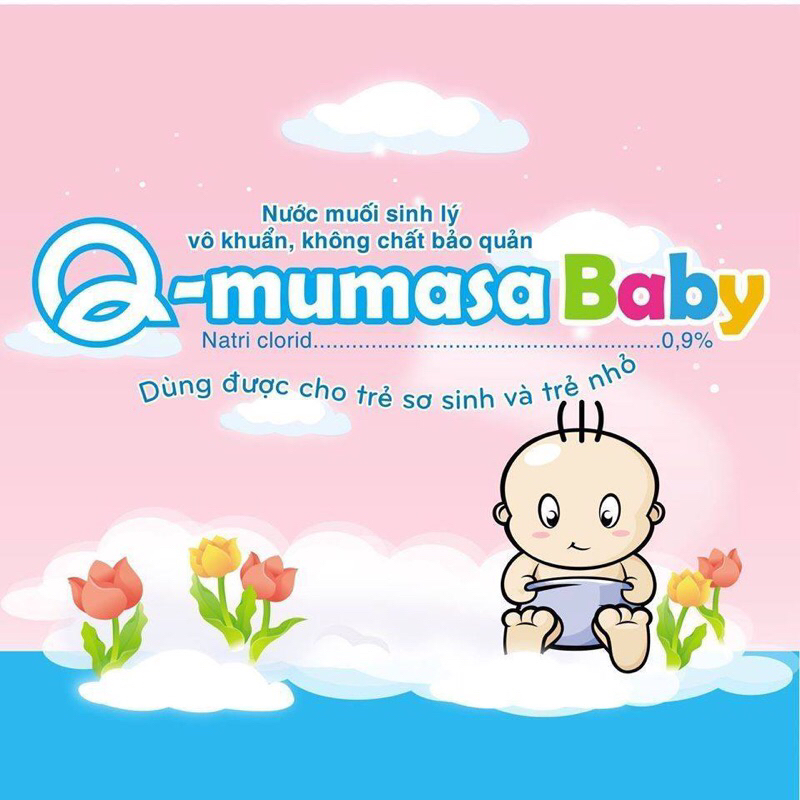 Hộp 05 ống nước muối sinh lý Q-mumasa baby - 10ml