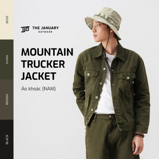 Áo khoác bò nam nữ TJO dáng trucker túi đứng form vintage 4 màu trung tính dễ phối MOUNTAIN TRUCKER JACKET TJO3SJ1