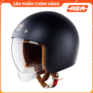 Mũ bảo hiểm 3/4 Royal kính âm M139 ĐEN NHÁM