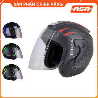 Mũ bảo hiểm moto pgk tem v2 kính khói - chọn mẫu - asa helmets