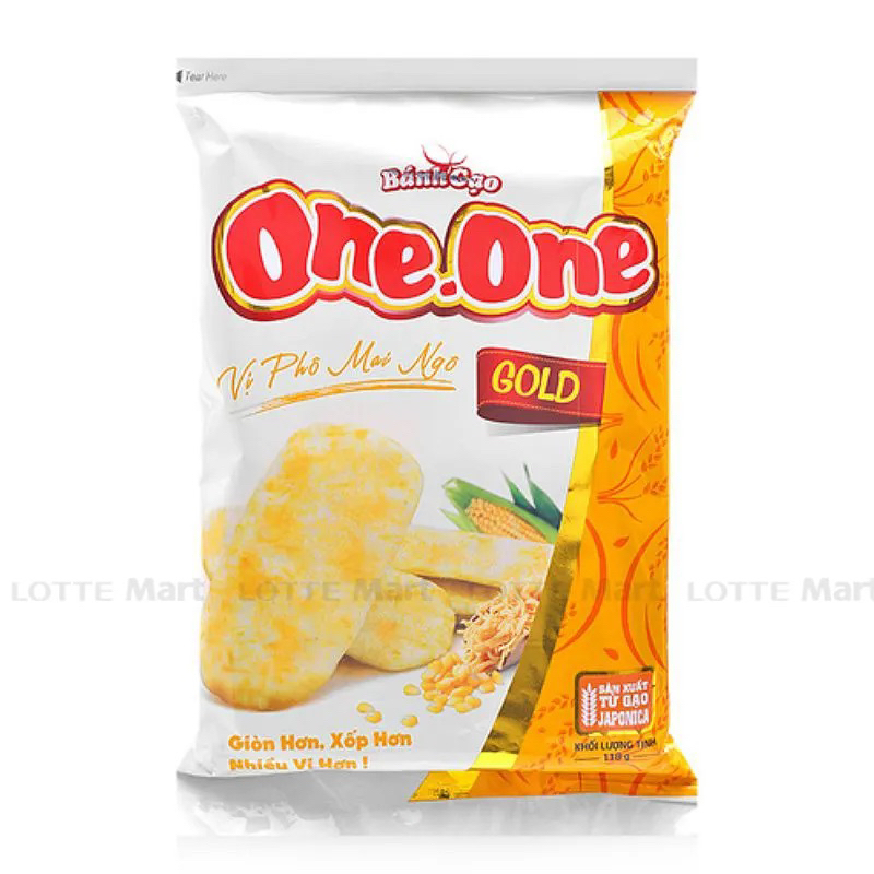 Bánh gạo vị phô mai Ngô One One gói  118g